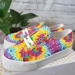 Superga Tie Dye Platform Sneakers size 8